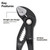 Klein KLE-D5057BS Straight Jaw Quick-Adjust Pump Pliers, 7in