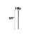 Metabo HPT HPT-14101SHPT 3/4in x 18 GA Electro-Galvanized Brad Nails 5000-Pack