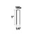 Metabo HPT HPT-11103SHPT 1/4in Crown x 1in Leg 18 GA Electro-Galvanized Narrow Crown Finish Staples 5000-Pack