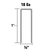 Metabo HPT HPT-11099SHPT 1/4in Crown x 1/2in Leg 18 GA Electro-Galvanized Narrow Crown Finish Staples 5000-Pack