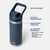 YETI YETI-R18FCHUG-XXX Rambler 18oz Water Bottle with Flip Chug Cap