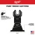 Milwaukee OPEN-LOK 2-1/2in HCS Wood Multi-Tool Blade features