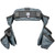Badger B14 Twin Tool Belt Setup Gunmetal Left Handed back