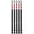 Milwaukee SHOCKWAVE 6in Impact Square Recess #2 Power Bits 5-Pack 48-32-4855