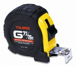 Tajima TAJ-G-25/7.5MBW SAE and Metric Tape Measure 25ft/7.5m X 1in