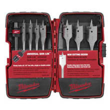 Milwaukee MIL-49-22-0175 8pc Flat Bore Kit