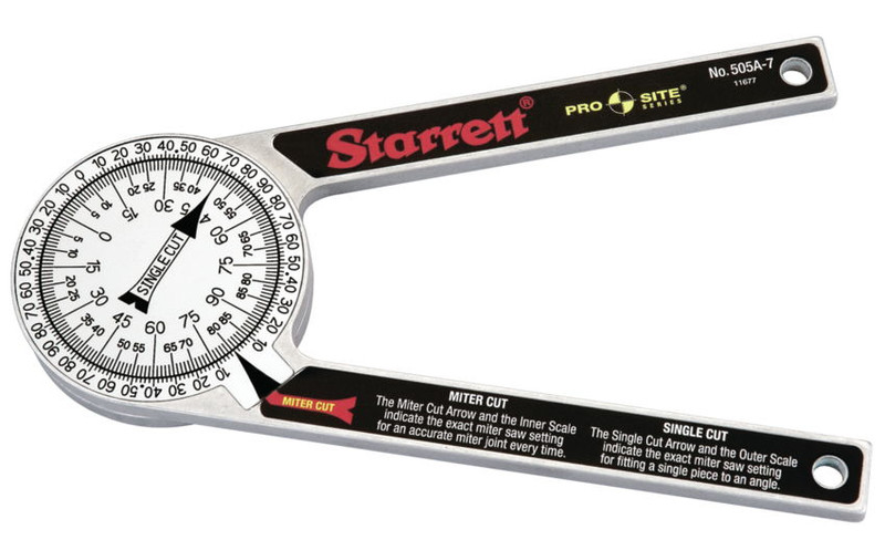 Starrett STAR-505A-7 7" Prosite Protractor