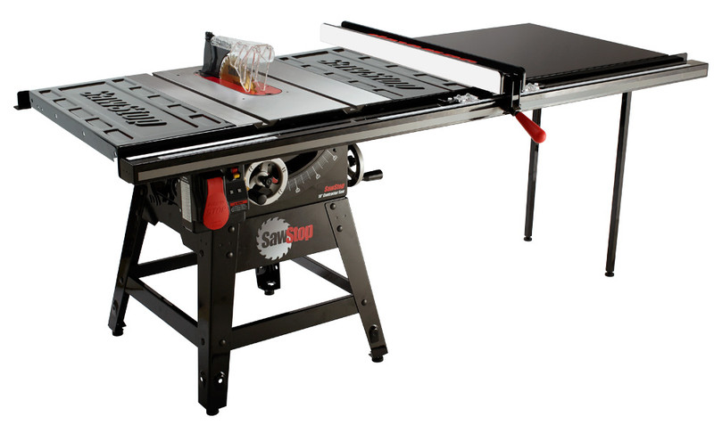SawStop SAW-CNS175TGP252 10in Contractor Saw 1.75HP With 52in T-Glide Fence System