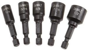 DEWALT DEW-DW2235IR 5 Piece Mag Impact Ready Nutsetter