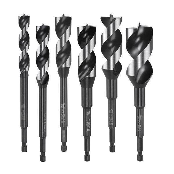 Wood Owl Drilling and Boring WO-00706 6pc Overdrive Fast Boring Bit Kit