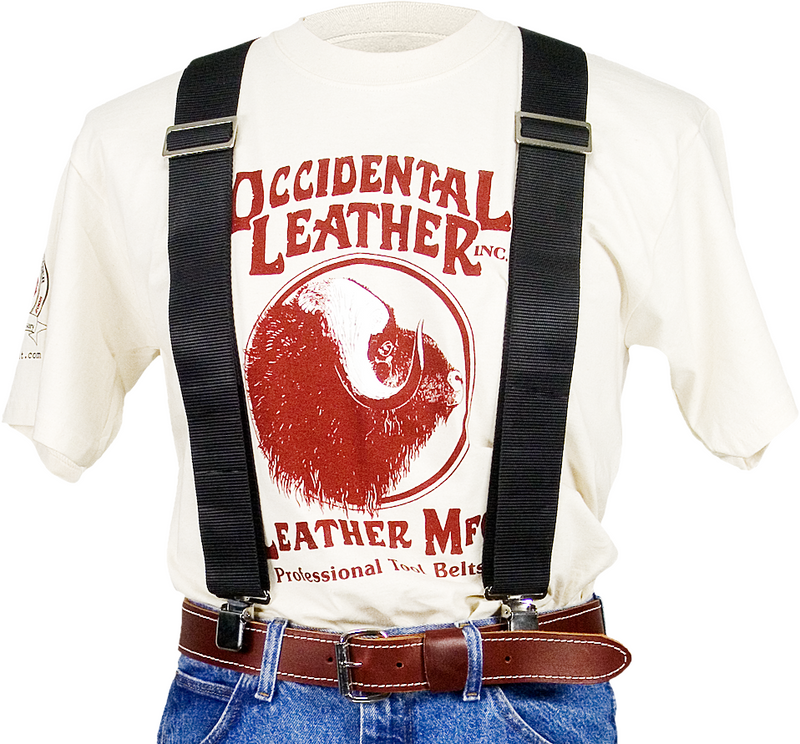 Occidental Leather OCC-9020B Oxy Nylon Suspenders Black