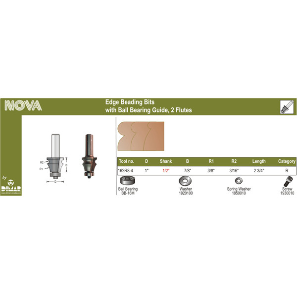 Dimar DIM-162R8-4 Edge Beading Bit