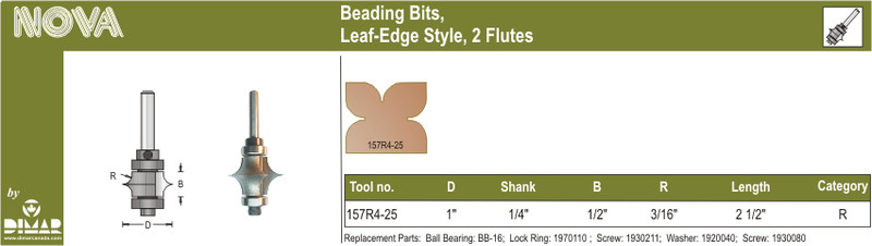 Dimar DIM-157R4-25 C/T Beading Bit