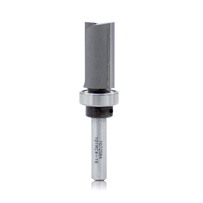 Dimar DIM-101RC4-16 5/8in Dia Carbide Tipped Template Bit Centre Ball Bearing 2 Flute 1/4in Shank