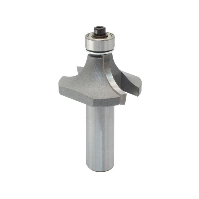 Dimar DIM-109R8-12 1-1/2in Dia Carbide Tipped Rounding Over Bit Ball Bearing 2 Flute 1/2in Shank 1/4in Radius