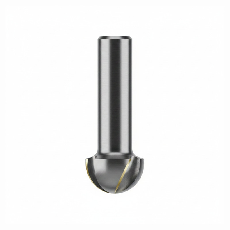 Dimar DIM-106R4-6 1/2in Dia Carbide Tipped Core Box Bit 1/4in Radius 2 Flute 1/4in Shank 1-1/2in Length