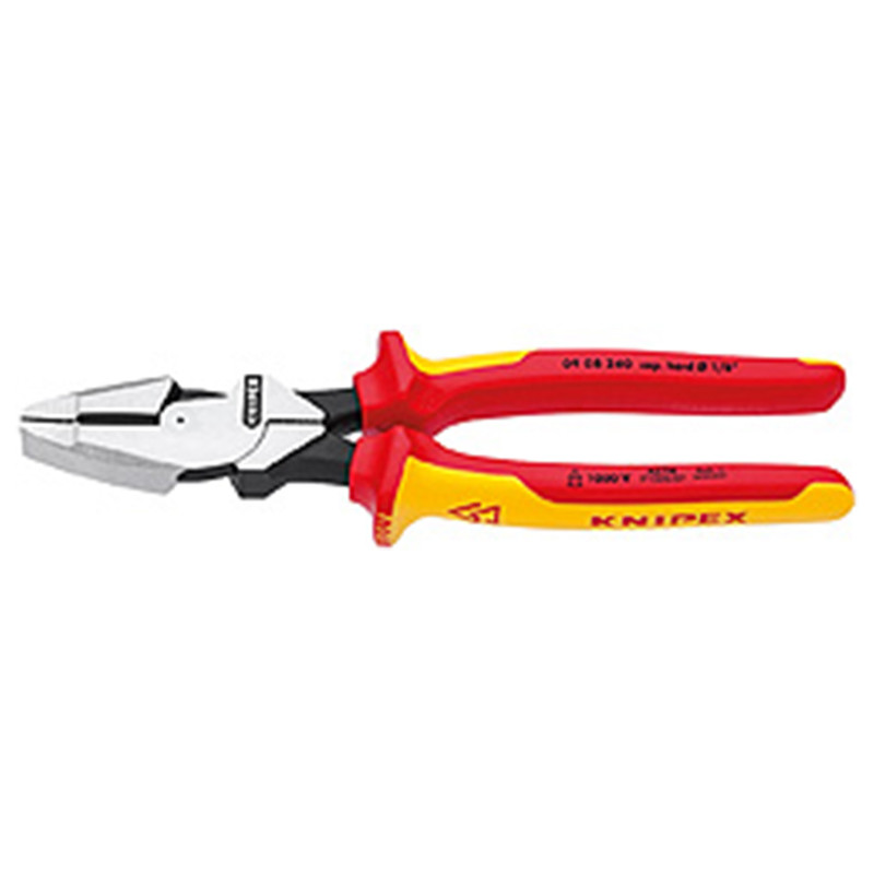 Knipex KNIP-0908240SBA High Leverage Linesman Pliers New England Head-1000V Insulated