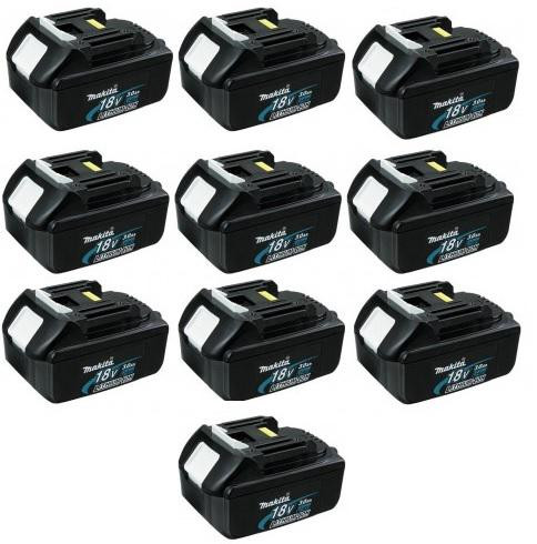 Makita MAK-BL1830-10 18V 3Ah Lithium-Ion (10 pk Bulk) BL1830