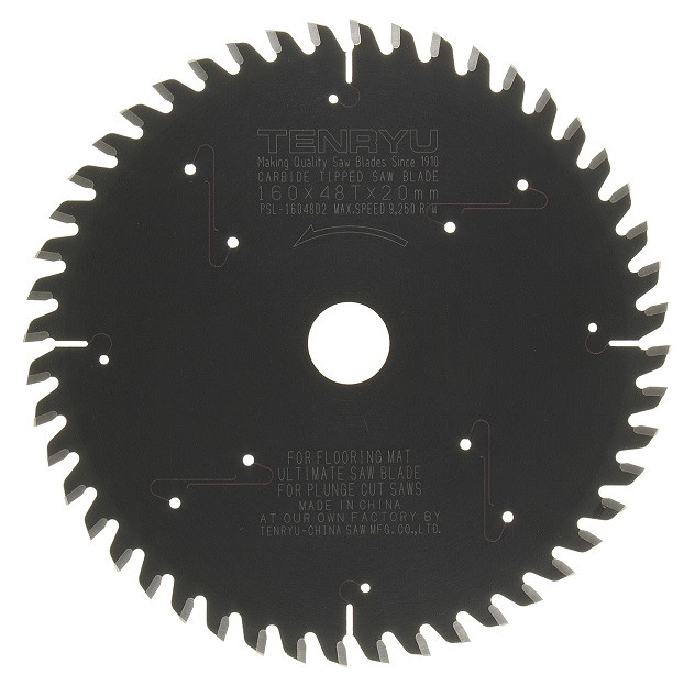 Tenryu TEN-PSL-16048D2 160mm x 48T Festool TS55 Laminate Blade