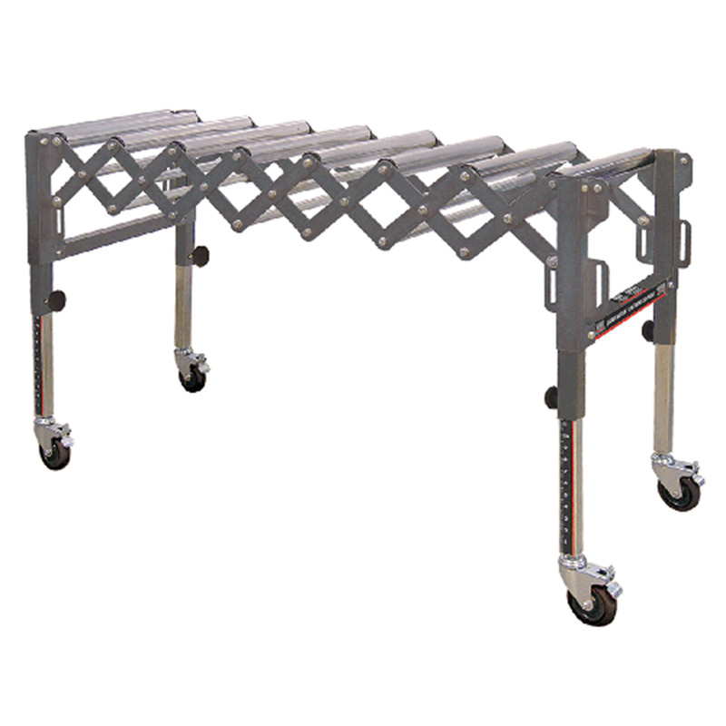King Industrial KING-KRRS-109 Adjustable Extendable and Flexible Conveyor Roller Table