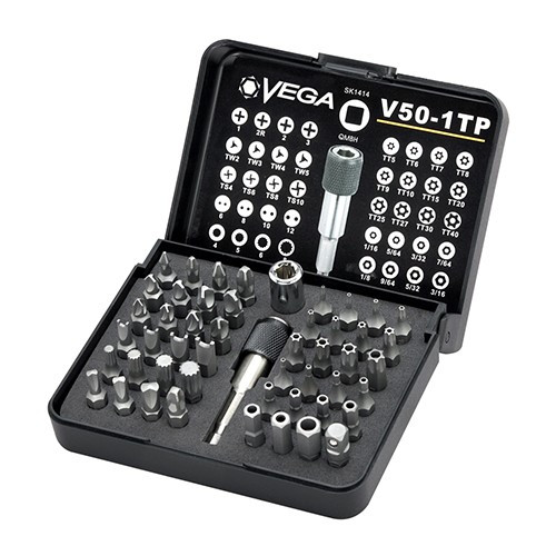 Vega Industries VEGA-V50-1TP 50pc Industrial Security Driver Bit Set