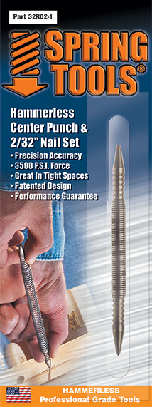 Spring Tools SPR-32R021 Combination Center Punch and 1/16in Nail Set