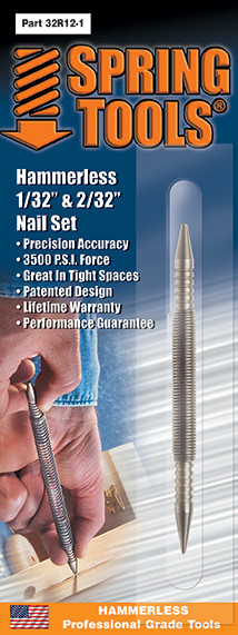 Spring Tools SPR-32R121 Double Ended 1/32in and 1/16in Nail Set