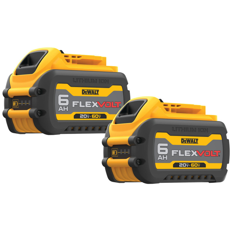 DEWALT DEW-DCB606-2 2-Pack 20V/60V MAX FLEXVOLT 6.0Ah Batteries
