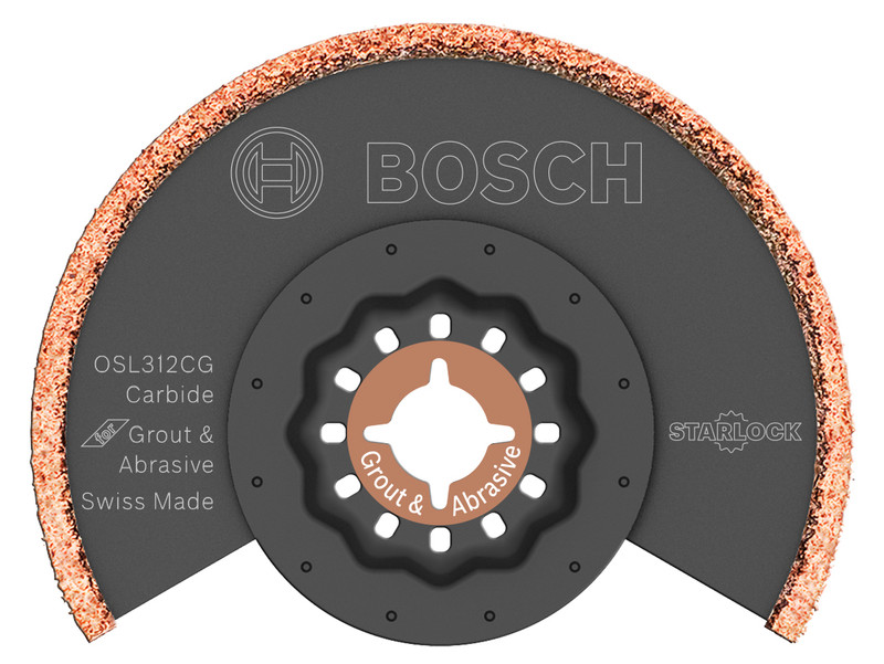 Bosch BOS-OSL312CG 3-1/2in. x 1/8in. Starlock Kerf Carbide Grit/Grout Grinding Blade