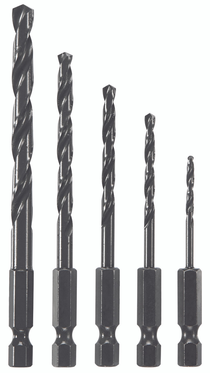 Bosch BOS-BL5IM 5 pc. Impact Tough Black Oxide Drill Bit Set