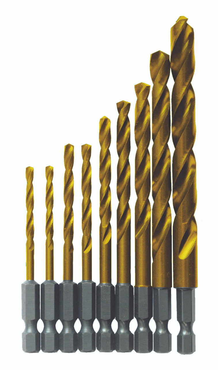 Bosch BOS-TI9IM 9 pc. Impact Tough Titanium Drill Bit Set