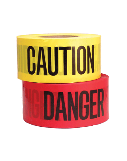 COM-CT3YE2 Yellow Caution Barricade Tape