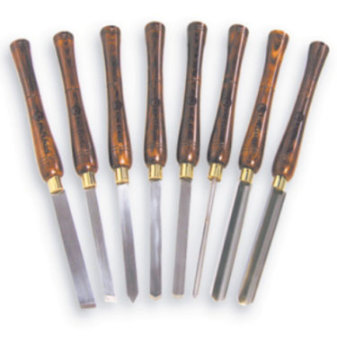 King Canada KING-KPRO-08 8 pc. Wood Lathe Chisel Set