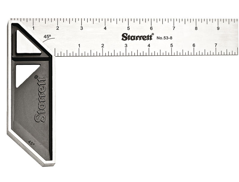 Starrett STAR-K53-8-N 8" Stainless Steel Carpenter's Try Square