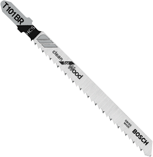 Bosch BOS-T101BR100 100 pc. 4in. 10 TPI Reverse Pitch Clean for Wood T-Shank Jig Saw Blades