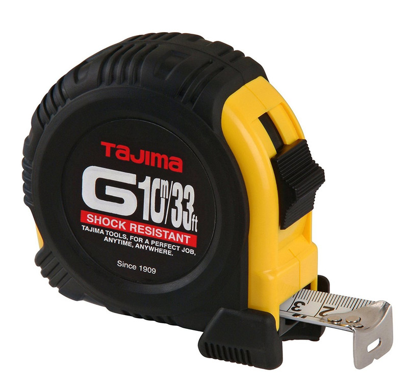 Tajima TAJ-G-33/10MBW 33ft Steel Blade Tape Measure