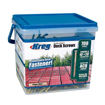 Kreg Tool KREG-SDK-C2W-700 Protec-Kote Deck Screws - 700ct.