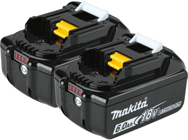 Makita MAK-197429-0 18V 6Ah Li-Ion Battery BL1860B (2-Pack)