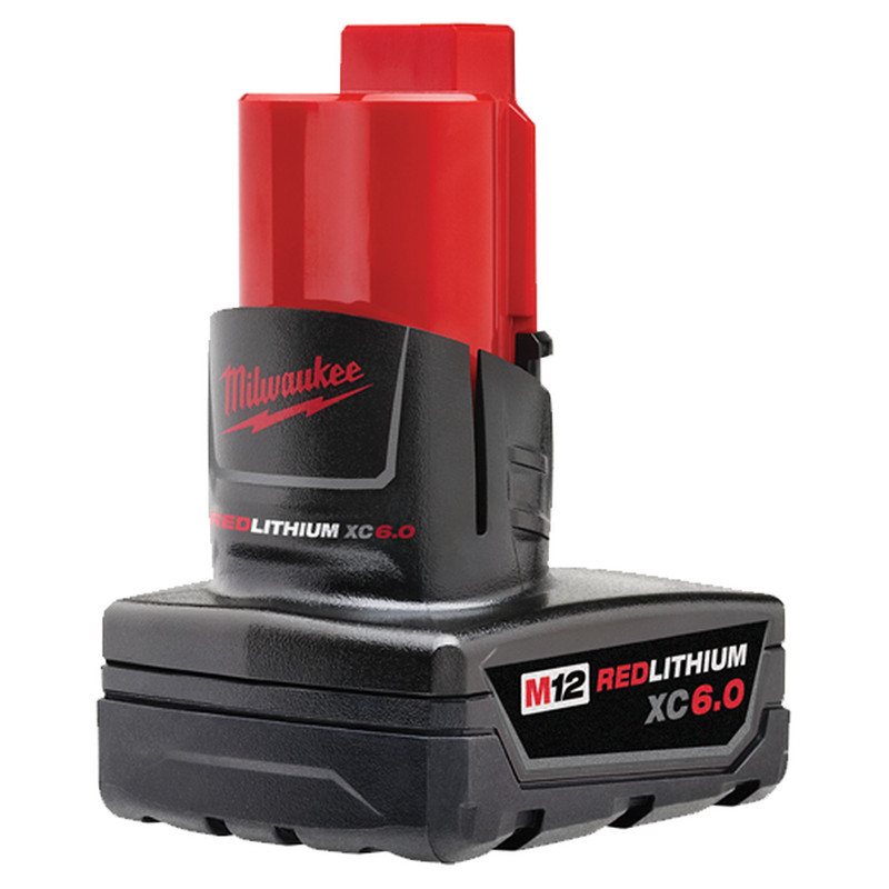 Milwaukee MIL-48-11-2460 M12 REDLITHIUM XC6.0 Extended Capacity Battery Pack - 6.0Ah