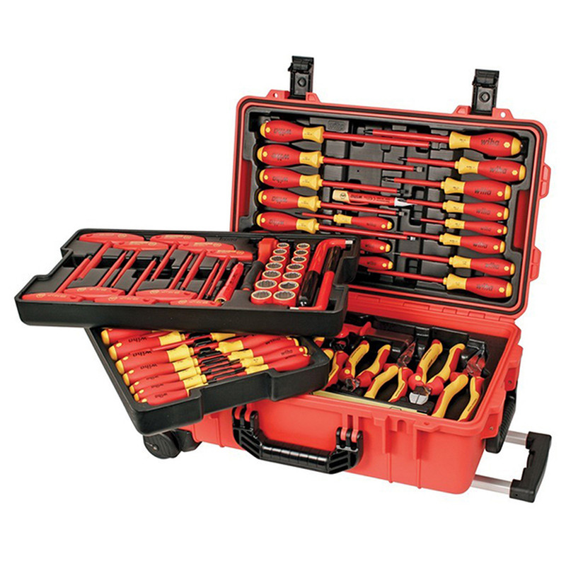 Wiha Tools WIHA-32800 80 pc Insulated Rolling Tool Case