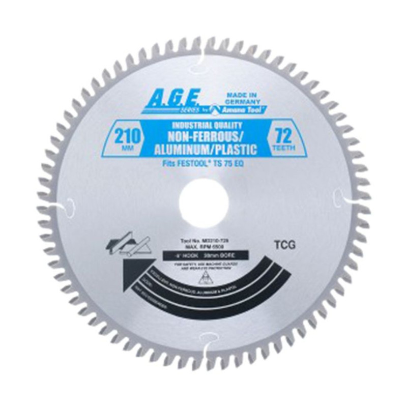 Amana AMA-MD210725 Aluminum / Plastic Blade For Festool TS 75