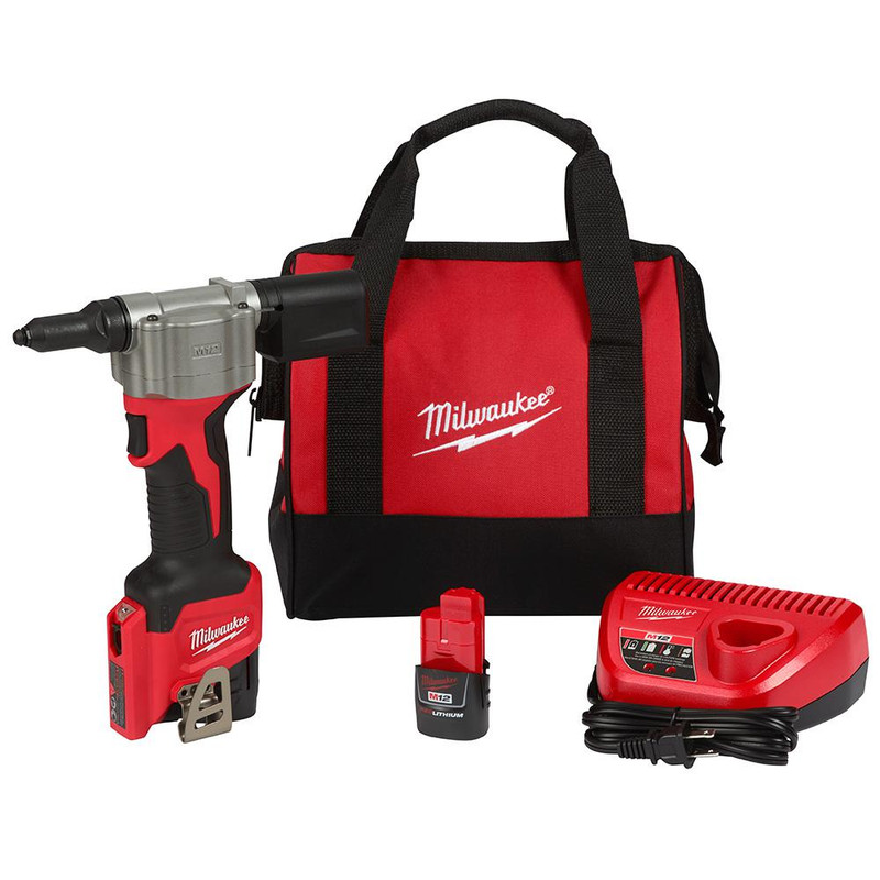 Milwaukee MIL-2550-22 M12 Rivet Tool Kit