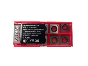 King Industrial KING-KW-204 Insert Cutters For Helical Cutterhead