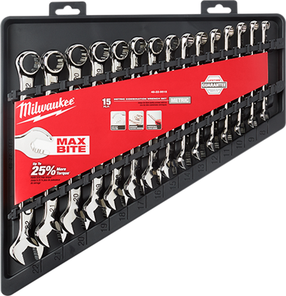 Milwaukee MIL-48-22-9515 15-Piece Combination Wrench Set - Metric