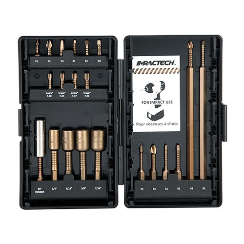 Vega Industries VEGA-P21-1DB 21pc Impactech Driver Bit Set