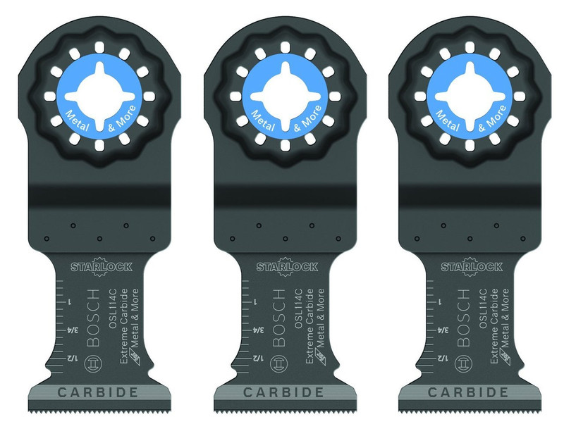 Bosch BOS-OSL114c-3 1-1/4in. Starlock High-Carbon Steel Plunge Cut 3 Pack Blade