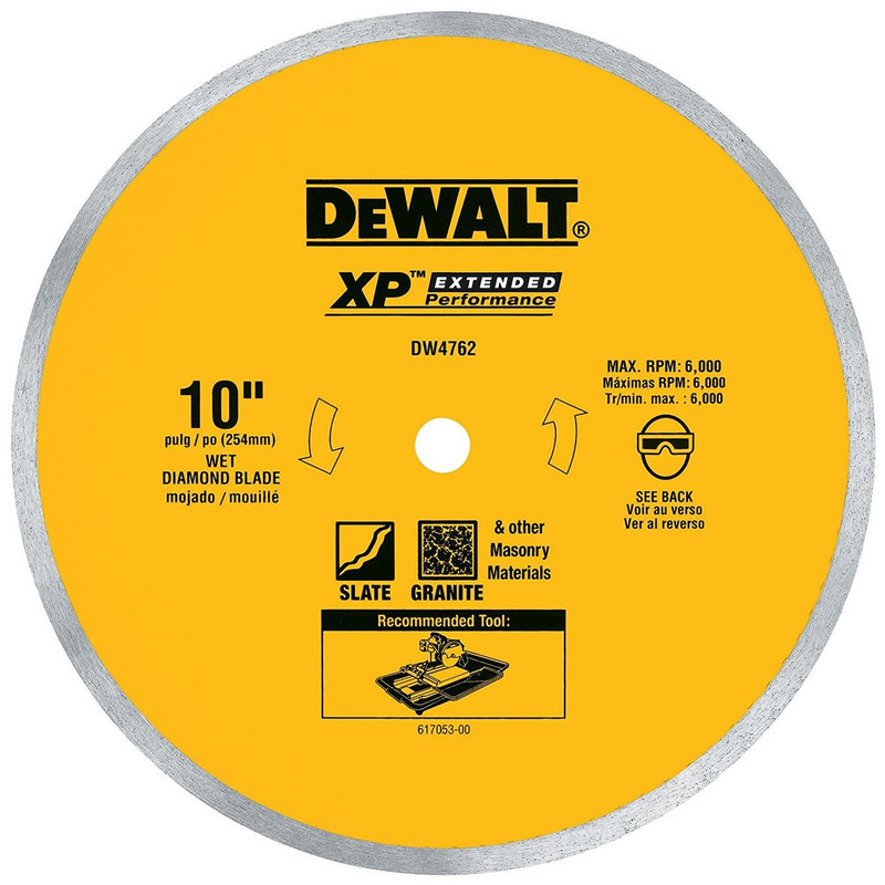 DEWALT DEW-DW4762 10in Porcelain Tile Blade