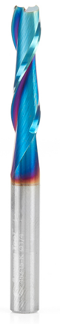 Amana AMA-46315-K 1/4 Dia x 1 x 1/4in Solid Carbide Spektra Spiral Plunge Shank Up-Cut
