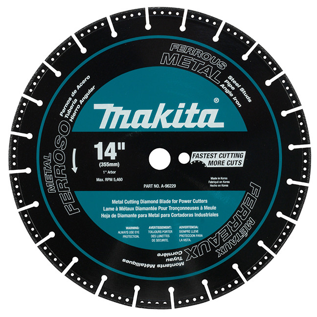 Makita MAK-A-96229 14in Diamond Blade, Segmented, Metal Cutting
