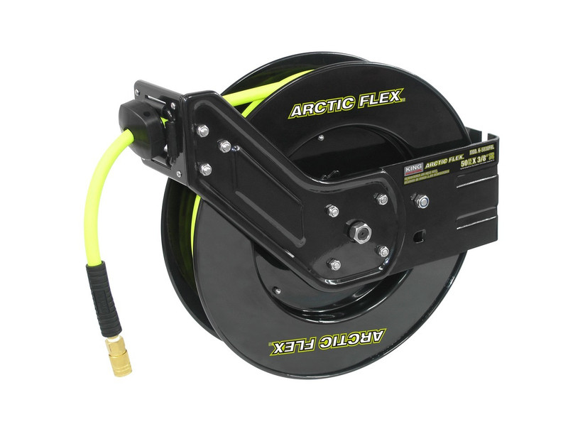 King Canada KING-K-5038FRL 50 ft Retractable Air Hose Reel